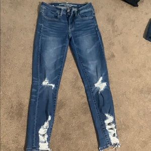 ripped american eagle jeans